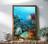 original painting great barrier reef batfish wall art print
